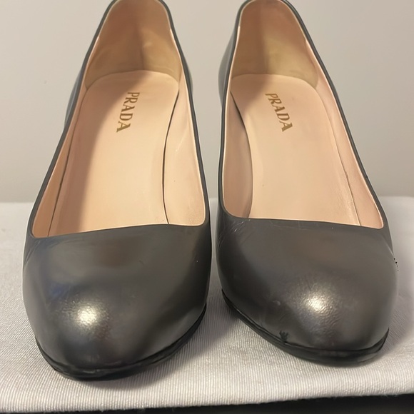 Prada stiletto pumps silver metallic size 38 (7.5-8) - Picture 12 of 13